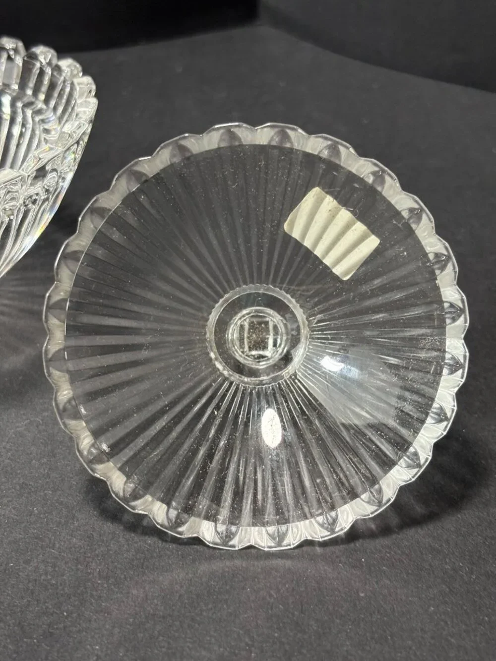 Mikasa Crystal Marquette Covered Candy Trinket Dish Made In Japan Vintage 1990s
